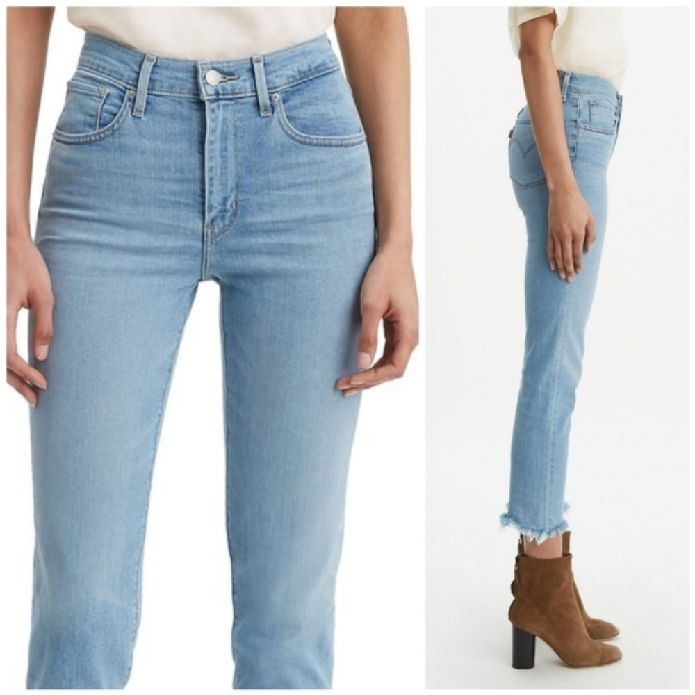 Levi's 724 High Rise Straight Leg Stretch Jeans - Picture 9 of 10